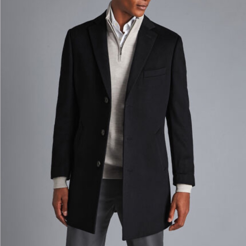 Charles Tyrwhitt wool overcoat